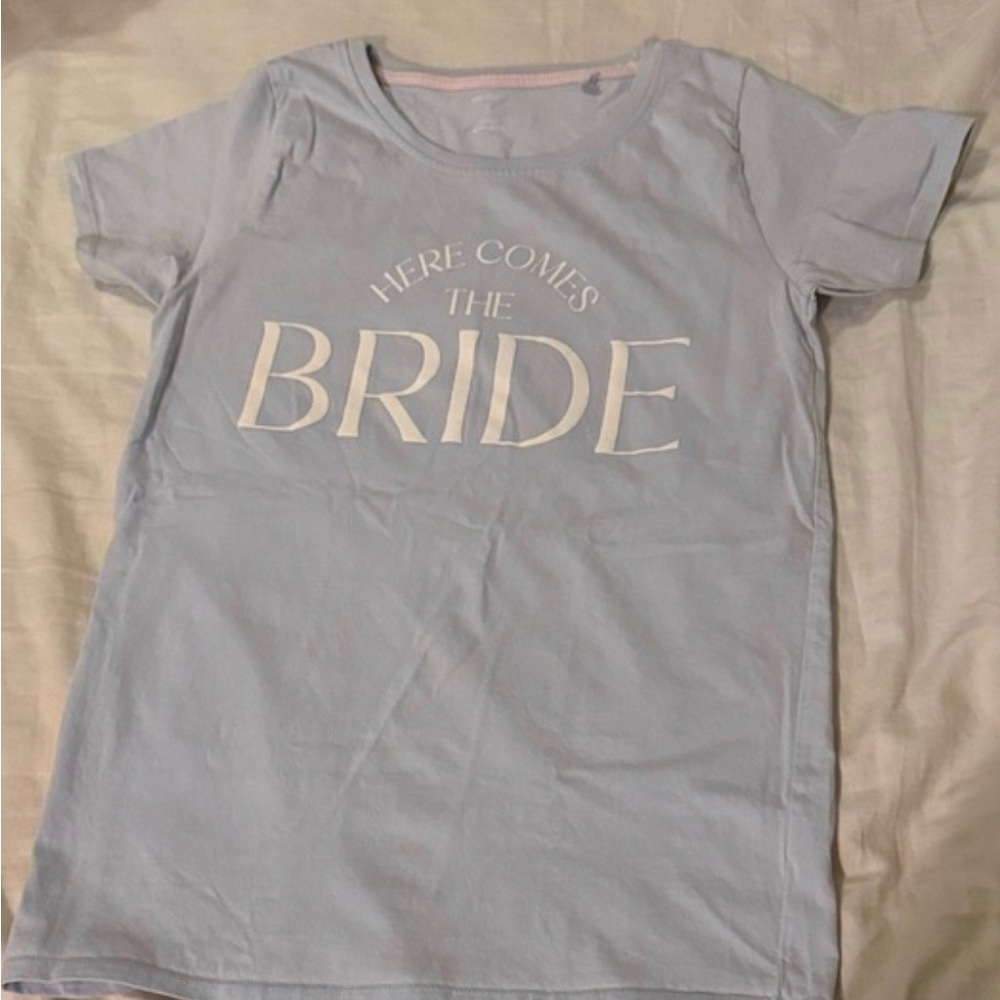 Light Blue 'Here Comes the Bride' T-Shirt